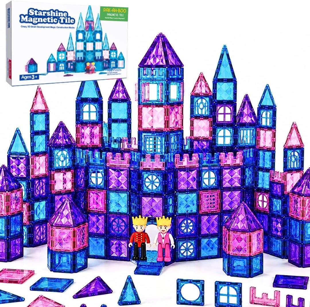 Magnetic Tiles 102pcs Princess Castle Set
