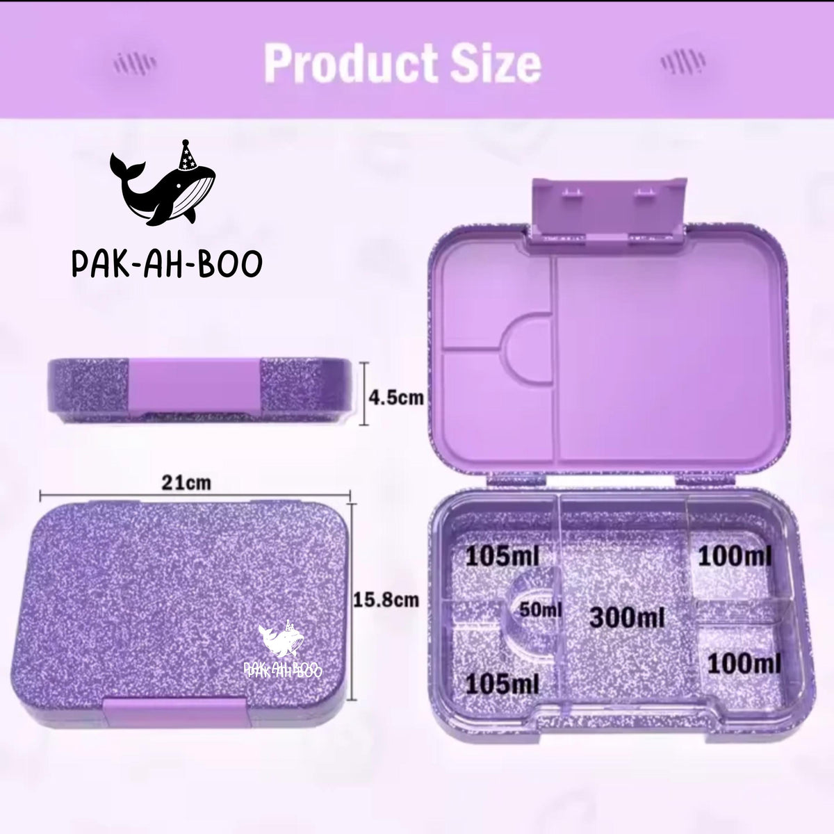 Personalized Kids Bento Box: Astronaut space Design, Medium, Leakproof 4-6 Compartment TRITAN Lunch Box for School & Daycare