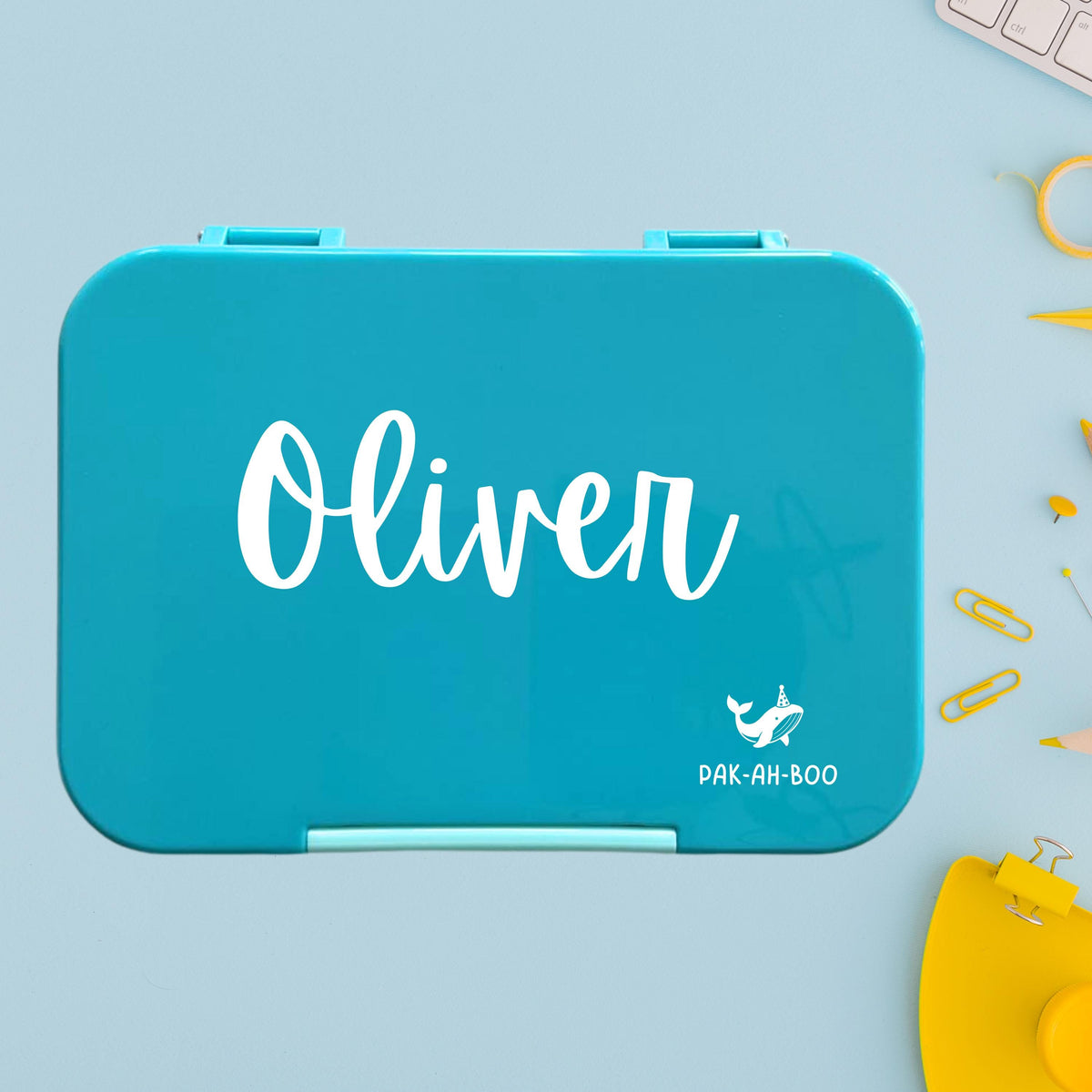 Personalized Kids Bento Box, Medium, Leakproof 4-6 Compartment TRITAN Lunch Box for School & Daycare