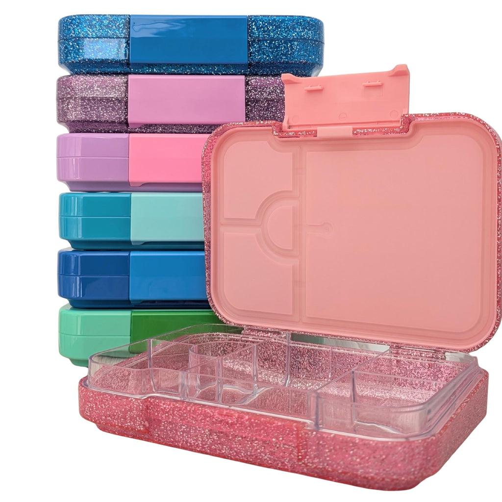 Personalized Kids Bento Box, Medium, Leakproof 4-6 Compartment TRITAN Lunch Box for School & Daycare