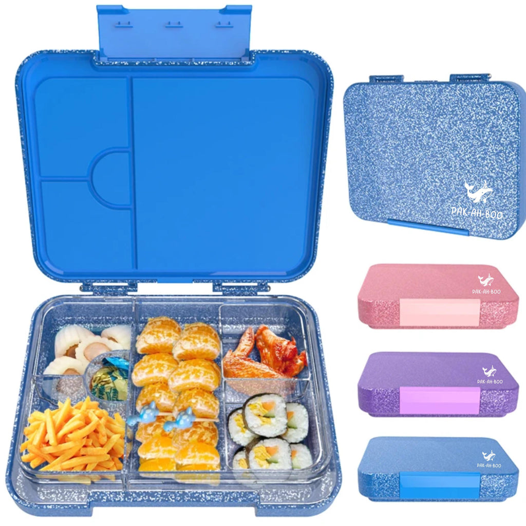Personalized Kids Bento Box, Medium, Leakproof 4-6 Compartment TRITAN Lunch Box for School & Daycare