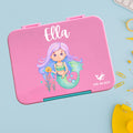 Personalised Mermaid large kids bento lunch box with name – PAK-AH-BOO Funbox Large 1160ml