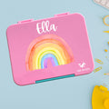 Personalised Rainbow large kids bento lunch box with name – PAK-AH-BOO Funbox Large 1160ml