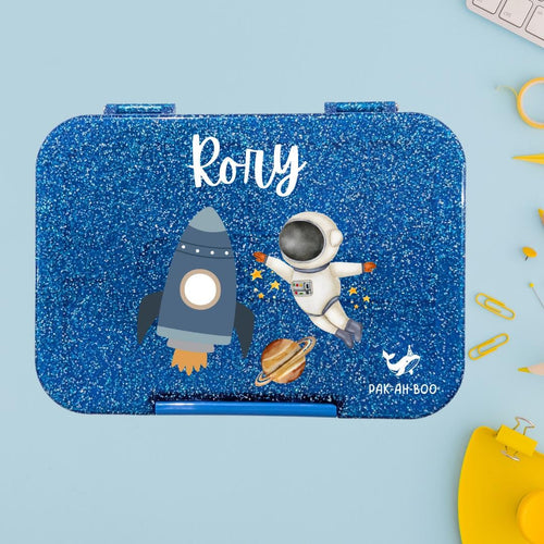 Personalised Space kids bento lunch box with name – PAK-AH-BOO Funbox Medium 710ml