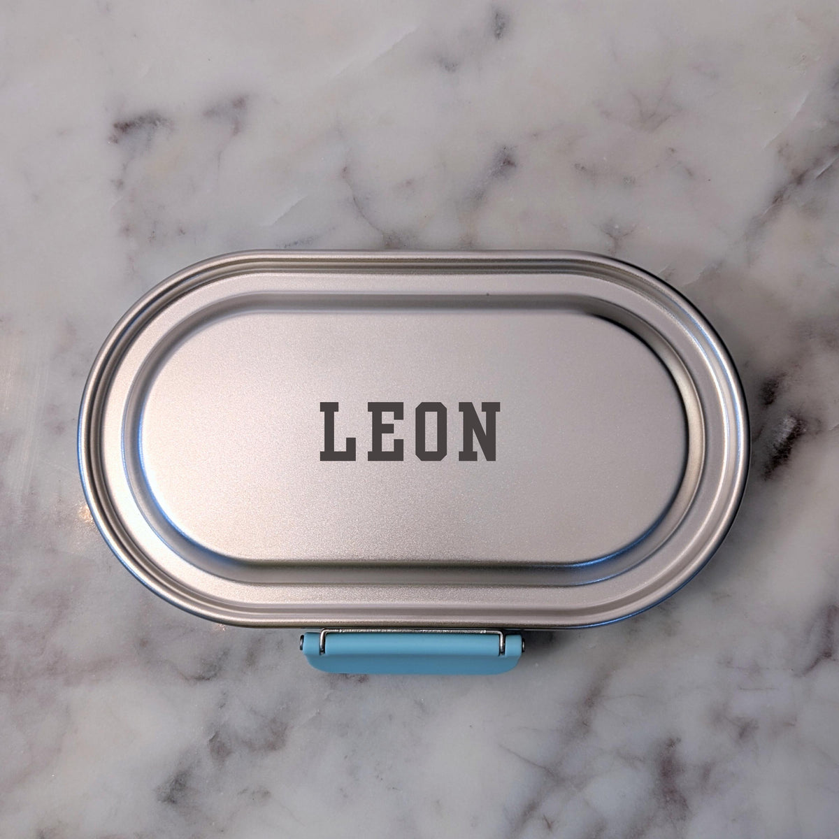 Personalised engraved stainless steel kids snack box – PAK-AH-BOO MunchiiBox 400ml – photo 4