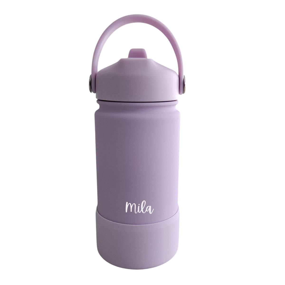 PAK-AH-BOO engraved name water bottle 400ml – Lilac Purple