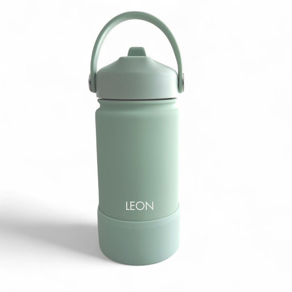 PAK-AH-BOO engraved name water bottle 400ml – Mint