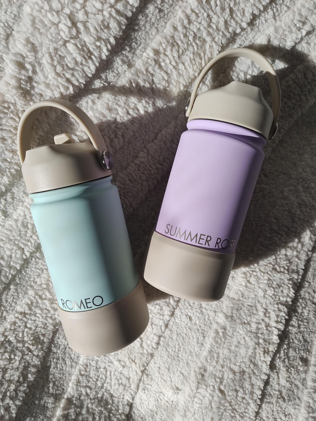 PAK-AH-BOO 400ml insulated stainless steel kids sipper bottle with carry handle