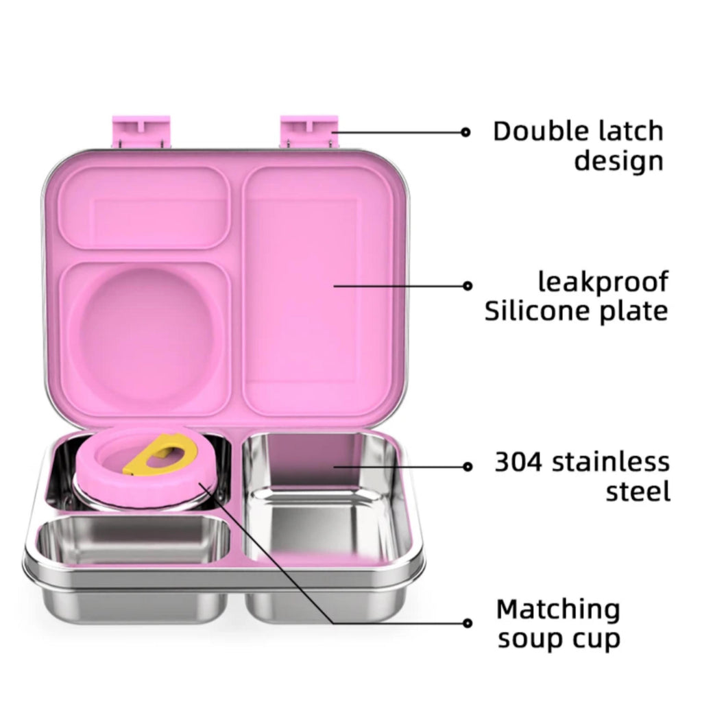Personalised engraved stainless steel bento lunch box with insulated food jar – PAK-AH-BOO ThermoBox – photo 13