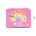Personalised Rainbow Fairy large kids bento lunch box with name – PAK-AH-BOO Funbox Large 1160ml